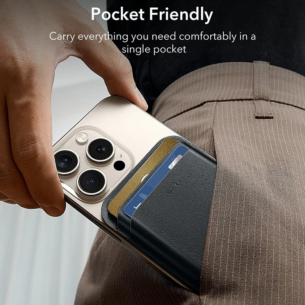 Magsafe portemonnee, ESR, Boost, Marineblauw