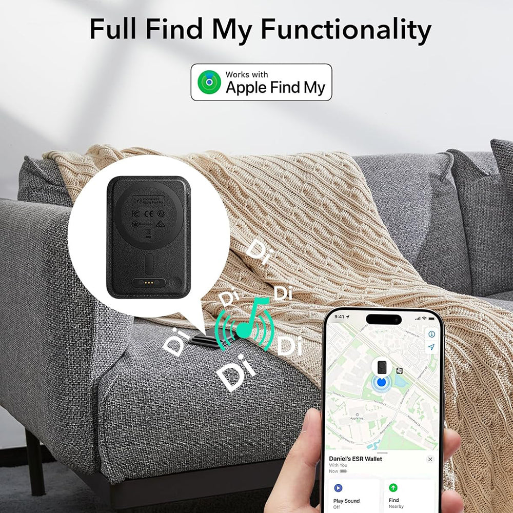 MagSafe Portemonnee, ESR, Classic Geo, Zwart