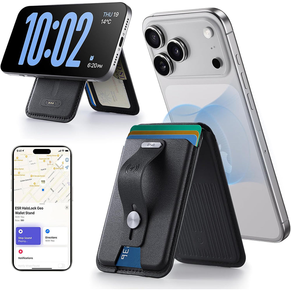 MagSafe Portemonnee, ESR, Vind mijn Portemonnee, Zwart