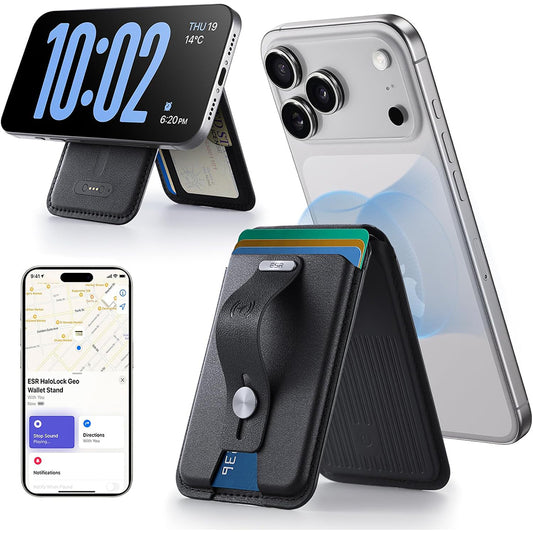 MagSafe Portemonnee, ESR, Vind mijn Portemonnee, Zwart