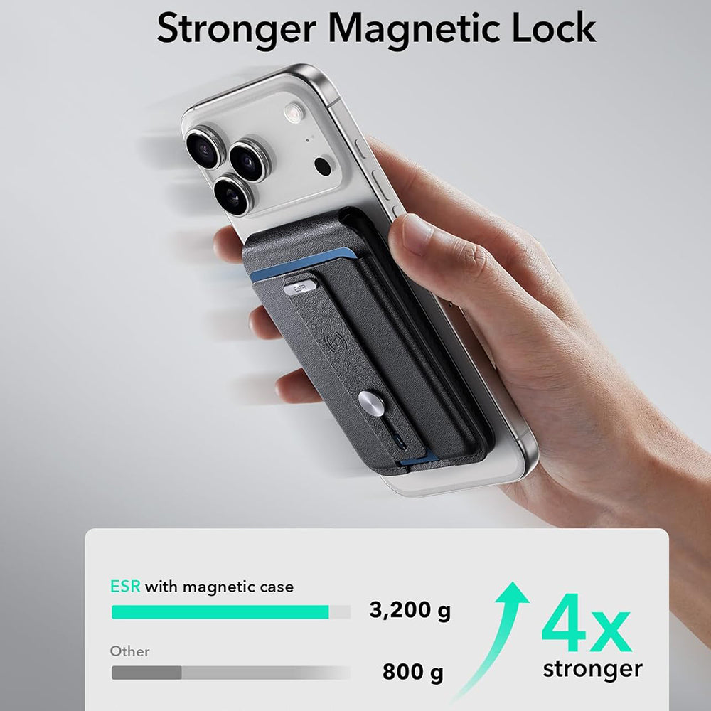 MagSafe Portemonnee, ESR, Vind mijn Portemonnee, Zwart