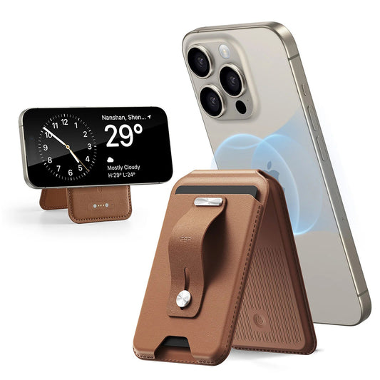 MagSafe Portemonnee, ESR, Vind mijn Portemonnee, Bruin