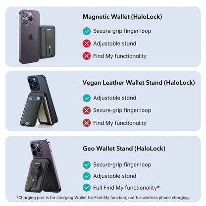 MagSafe Portemonnee, ESR, Vind mijn Portemonnee, Bruin