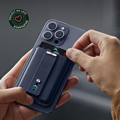 Magsafe portemonnee, ESR, Find my Wallet, Marineblauw