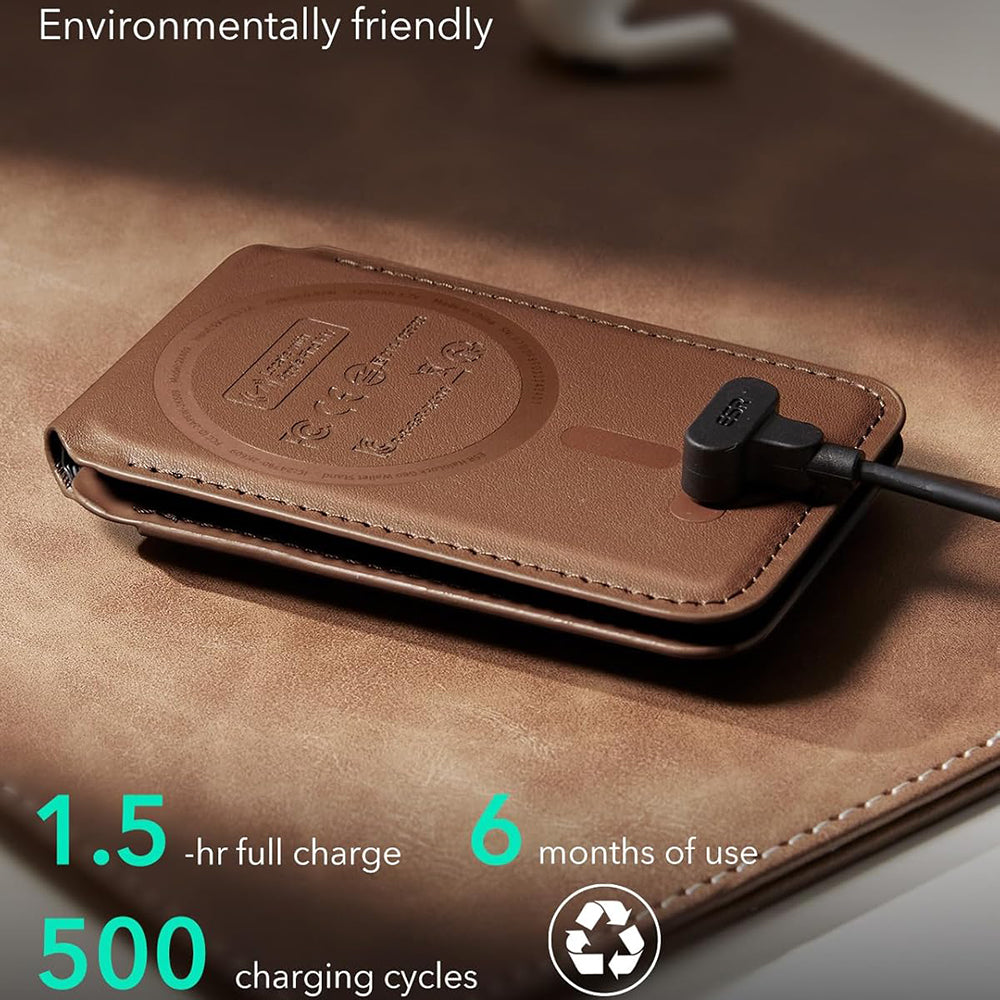 MagSafe Portemonnee, ESR, Findy my Wallet 5C, Bruin