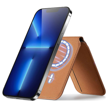 Magsafe Portemonnee, ESR, Stand, Bruin