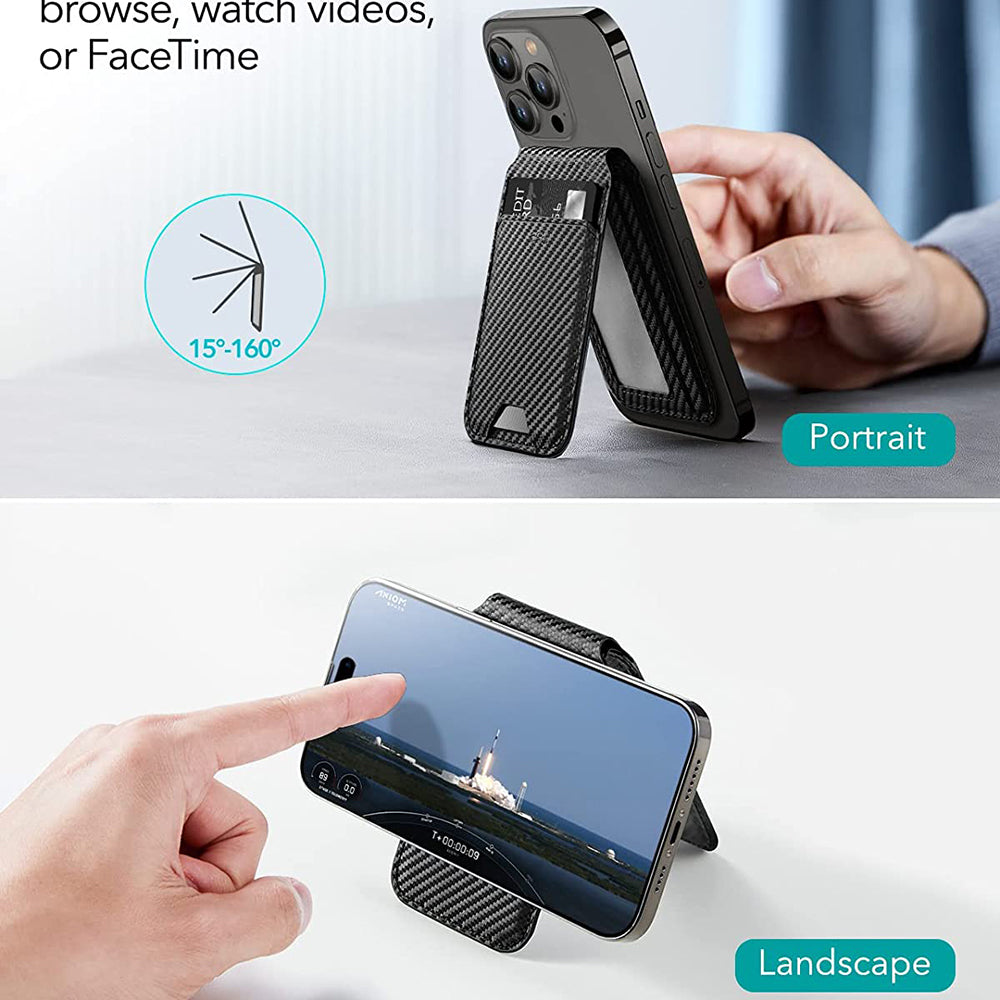 Magsafe Portemonnee, ESR, Stand, Bruin