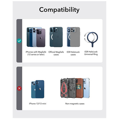 Magsafe Portemonnee, ESR, Stand, Bruin