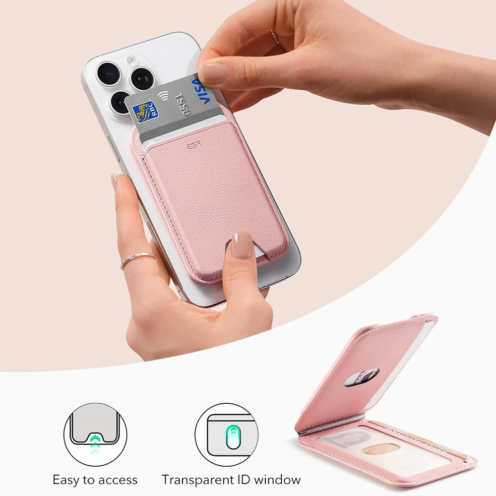 Magsafe Portemonnee, ESR, Stand, Roze
