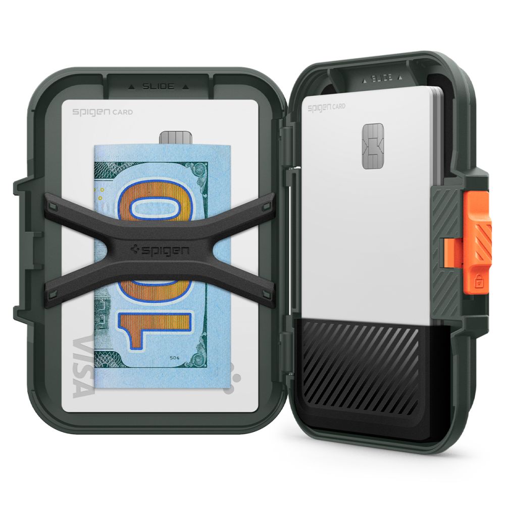 Magsafe portemonnee, Spigen, Lock Fit, Groen