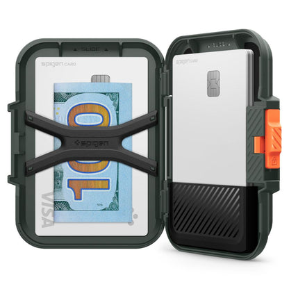 Magsafe portemonnee, Spigen, Lock Fit, Groen