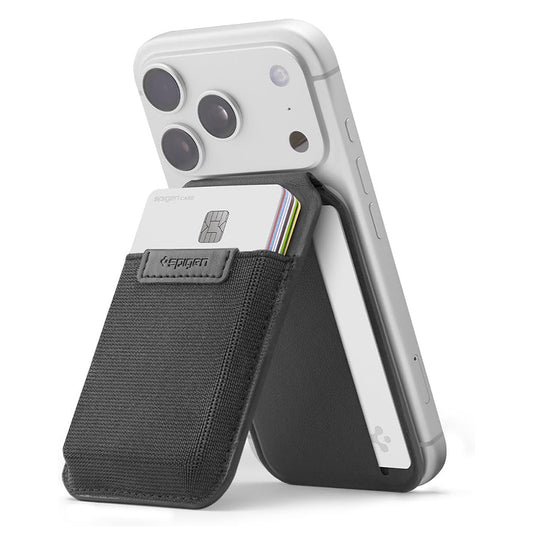 MagSafe-portemonnee, Spigen, Slim Fold Tripod S314-4, Zwart AFA11591