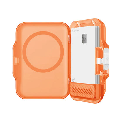 MagSafe Portemonnee, Spigen, TinTap MagFit+, Satijn Oranje AFA11381