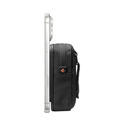 MagSafe-portemonnee, Spigen, TinTap ZIP MagFit 2, Zwart AFA11564