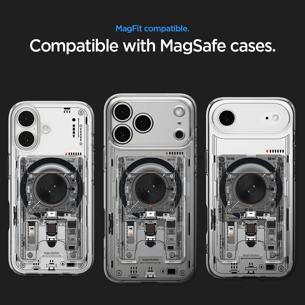 MagSafe-portemonnee, Spigen, Ultra Hybrid Zero One, Transparant AFA11403