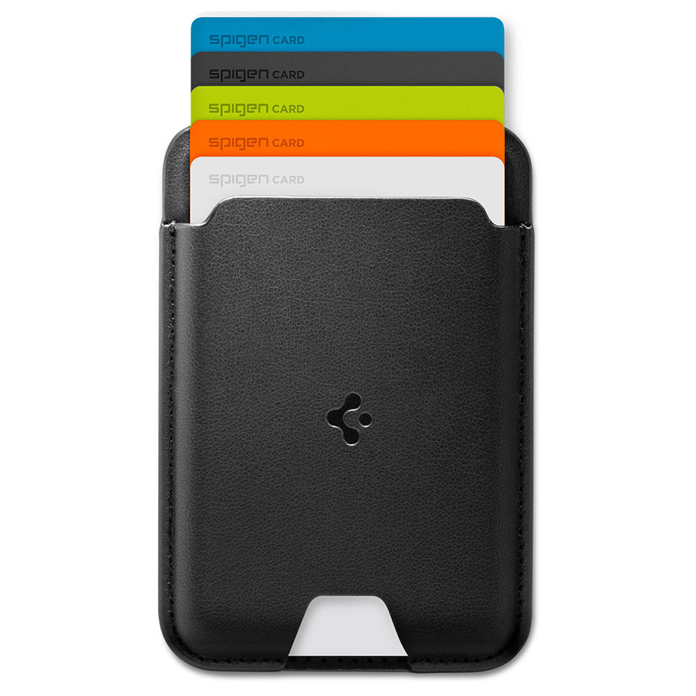 MagSafe-portemonnee, Spigen, Valentinus MagFit, Zwart AFA11337