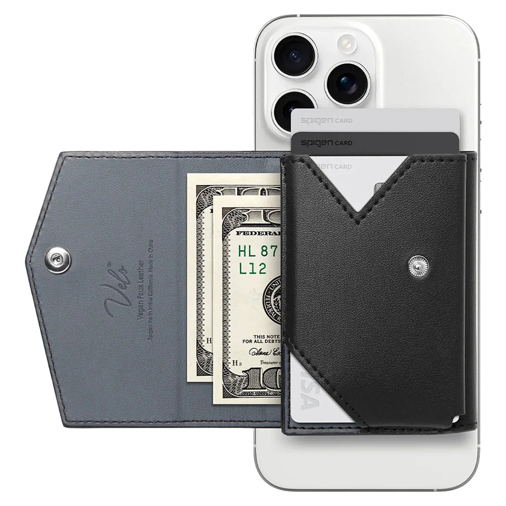 Magsafe Portemonnee, Spigen, Valentinus Pro, Zwart