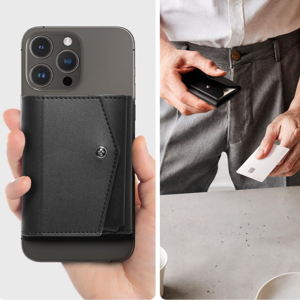 Magsafe Portemonnee, Spigen, Valentinus Pro, Zwart