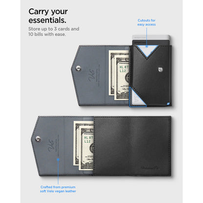 Magsafe Portemonnee, Spigen, Valentinus Pro, Zwart