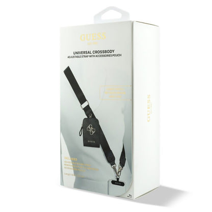 Portemonnee en Telefoonkoord Guess 4G Metalen Logo, Zwart