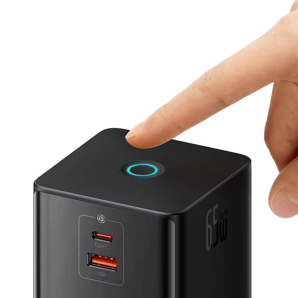 Baseus PowerCombo US verlengsnoer, 3 x stopcontacten, Zwart PSLR000101