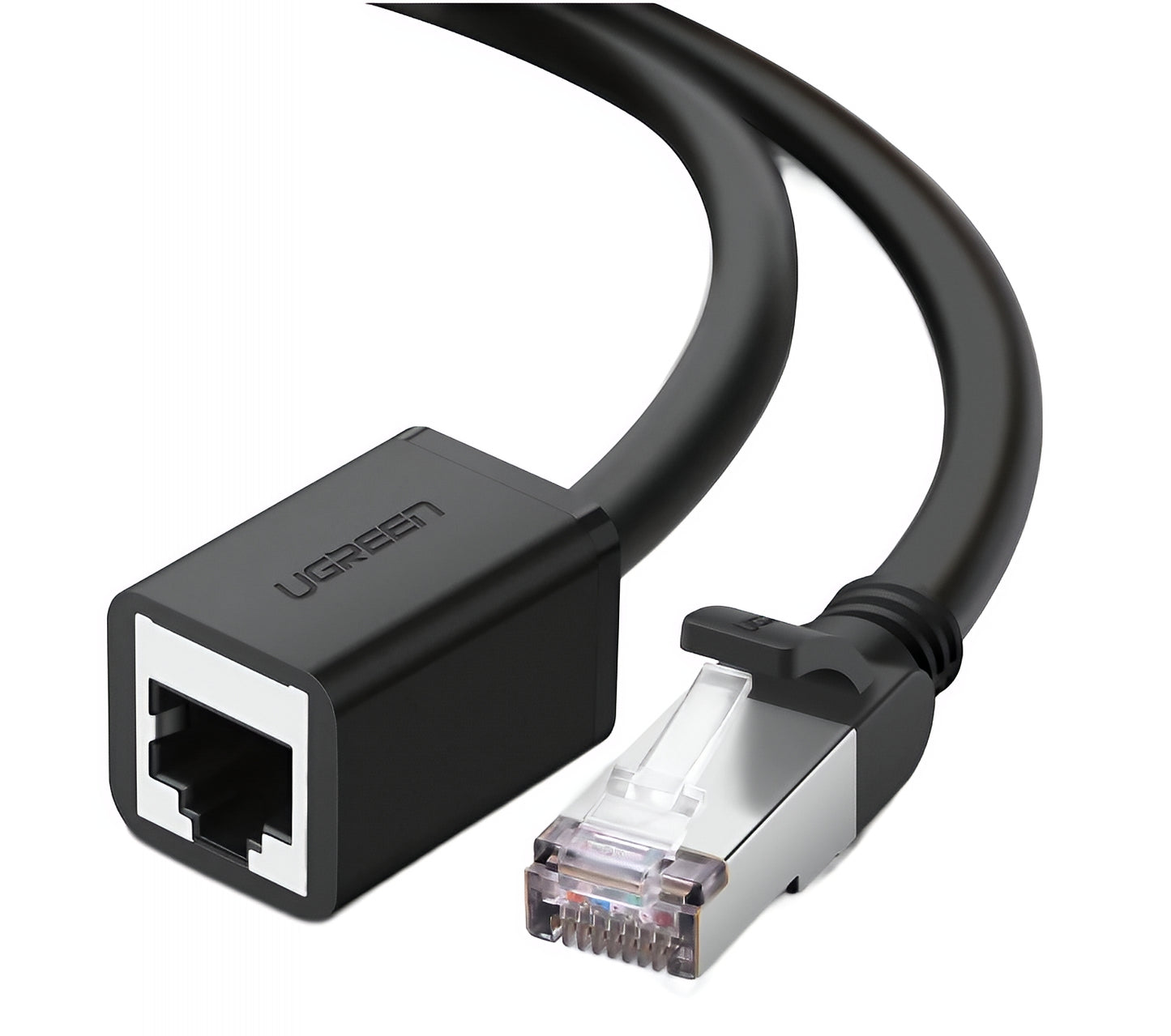 Netwerkkabelverlengstuk UGREEN NW112, RJ45 - RJ45, 2m, Zwart