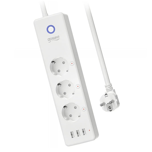 Gosund P1 Plus stekkerdoos, Wi-Fi, 3 x Schuko