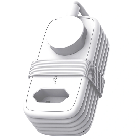 Orico APP verlengsnoer, 2 x Schuko - 2 x USB-A - 1 x USB-C, Wit Grijs