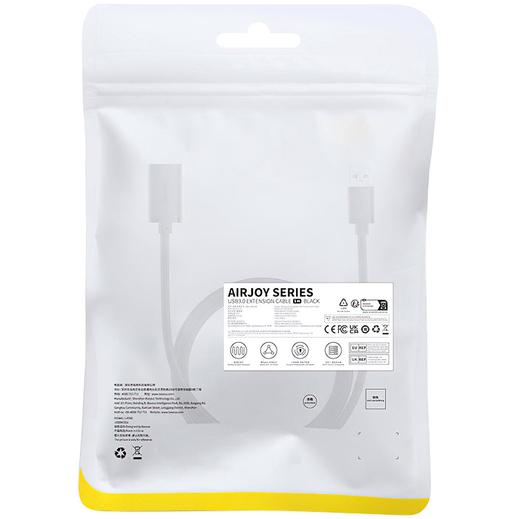 USB 3.0-verlengkabel Baseus AirJoy Series, 1m, Zwart B00631103111-00