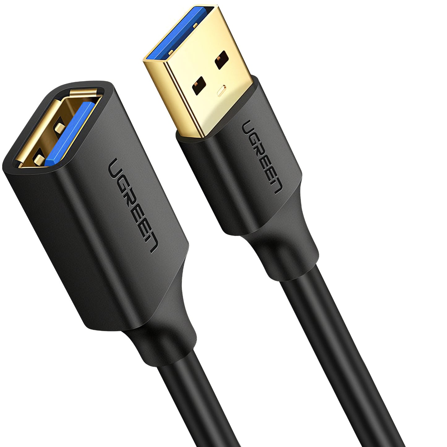 USB 3.0 verlengkabel UGREEN US129, 1m, Zwart