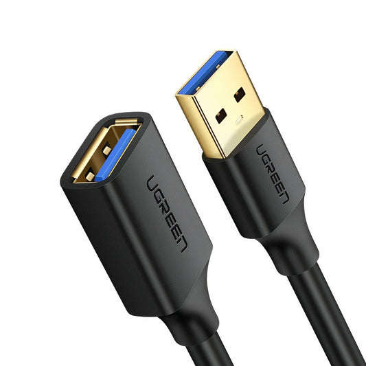 USB 3.0 verlengkabel UGREEN US129, 2m, Zwart