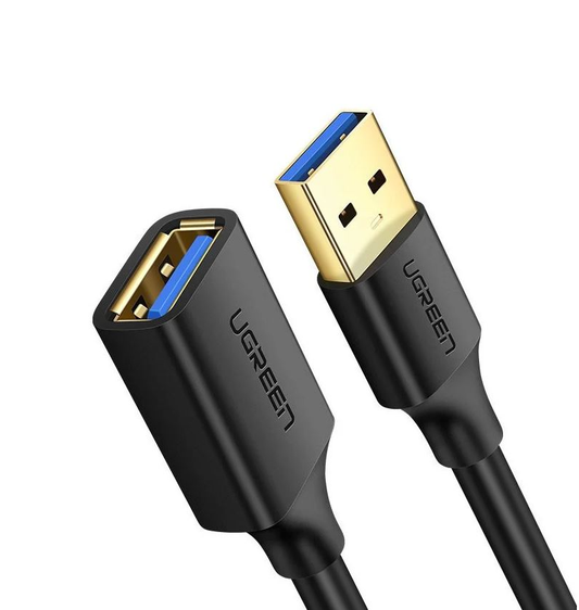 USB 3.0 verlengkabel UGREEN US129, 5m, Zwart
