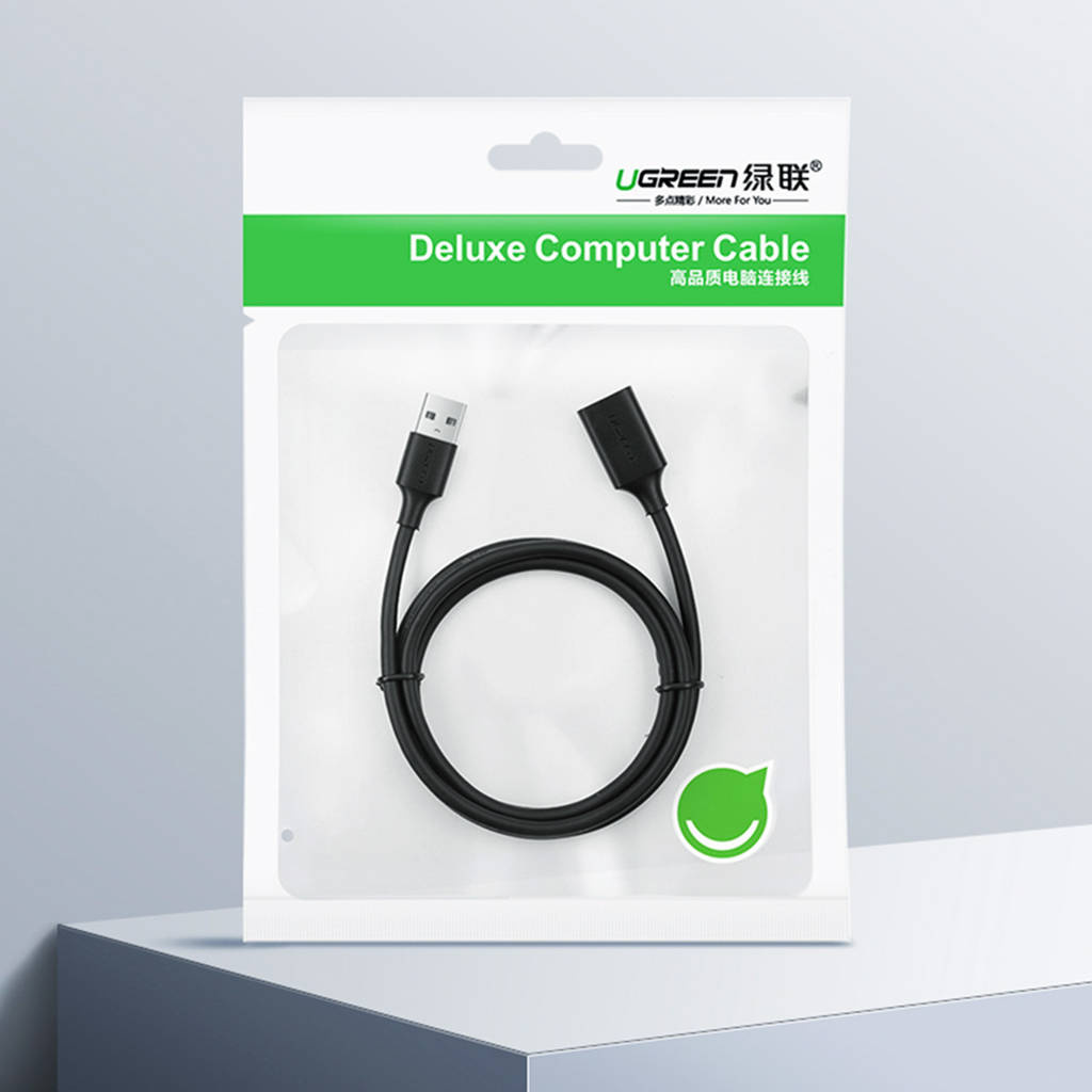 USB-verlengkabel UGREEN US103, 5m, Zwart