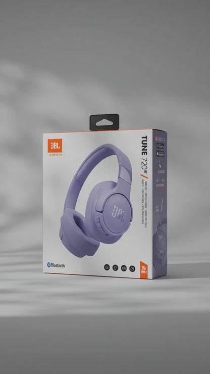 Handsfree Bluetooth JBL Tune 720BT, MultiPoint, A2DP, Paars JBLT720BTPUR