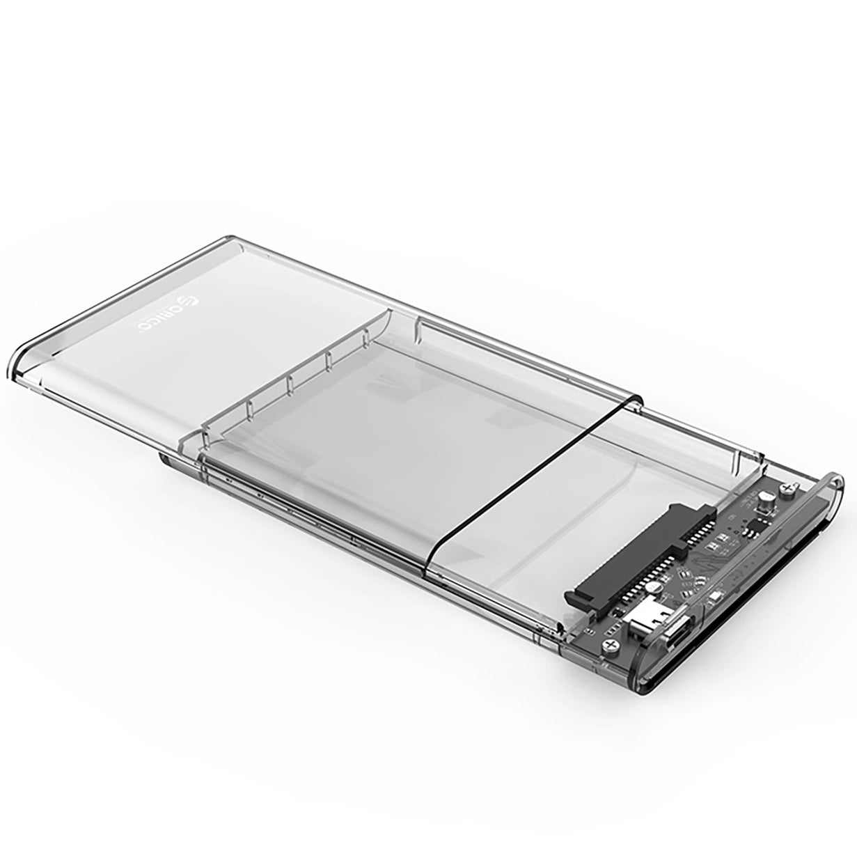 Orico 2139C3-behuizing voor HDD / SSD SATA 2,5 inch, USB-C, Transparant