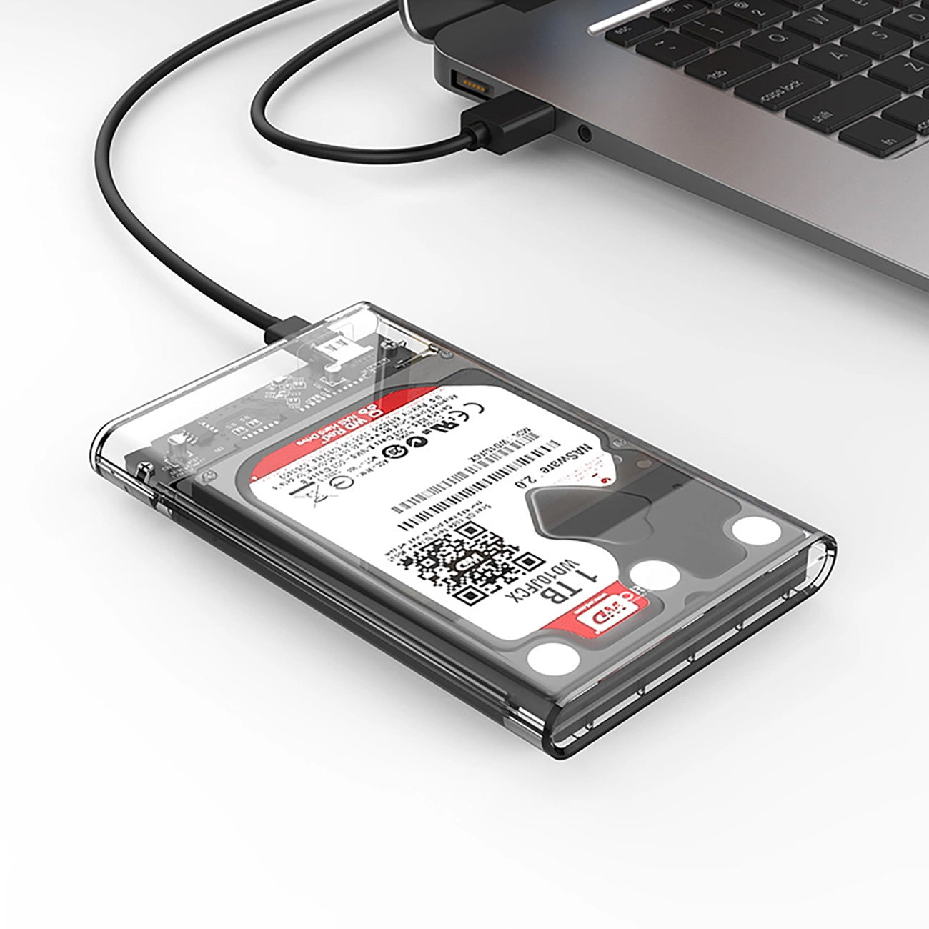 Orico 2139C3-behuizing voor HDD / SSD SATA 2,5 inch, USB-C, Transparant