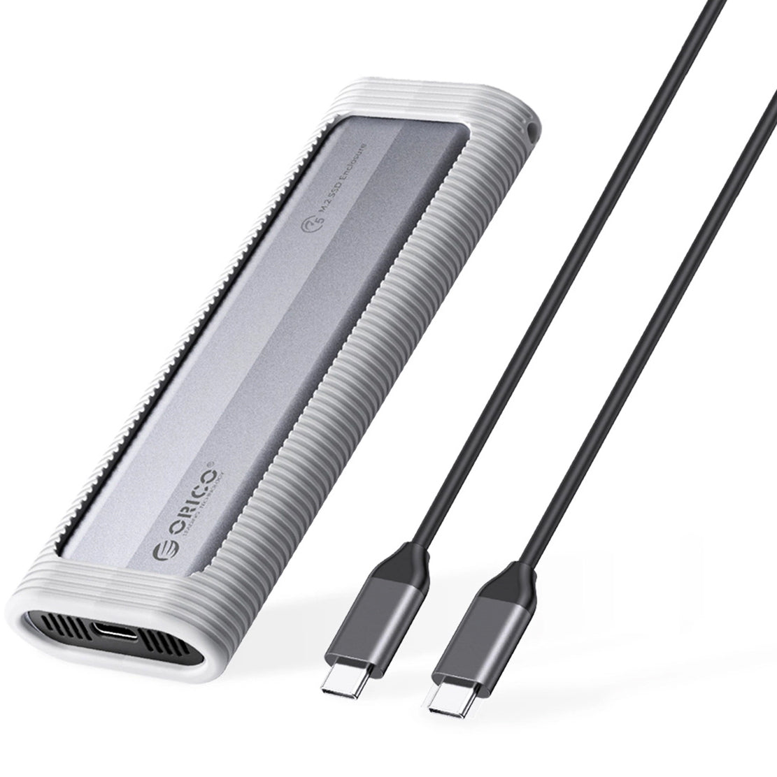 Orico AXM2F-behuizing voor SSD SATA M.2 NGFF, Grijs