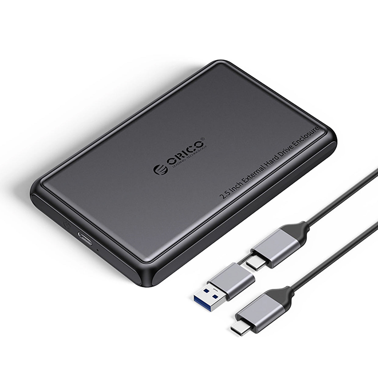 Orico DDL25-C3 behuizing voor HDD / SSD SATA 2.5 inch, USB-C, Zwart