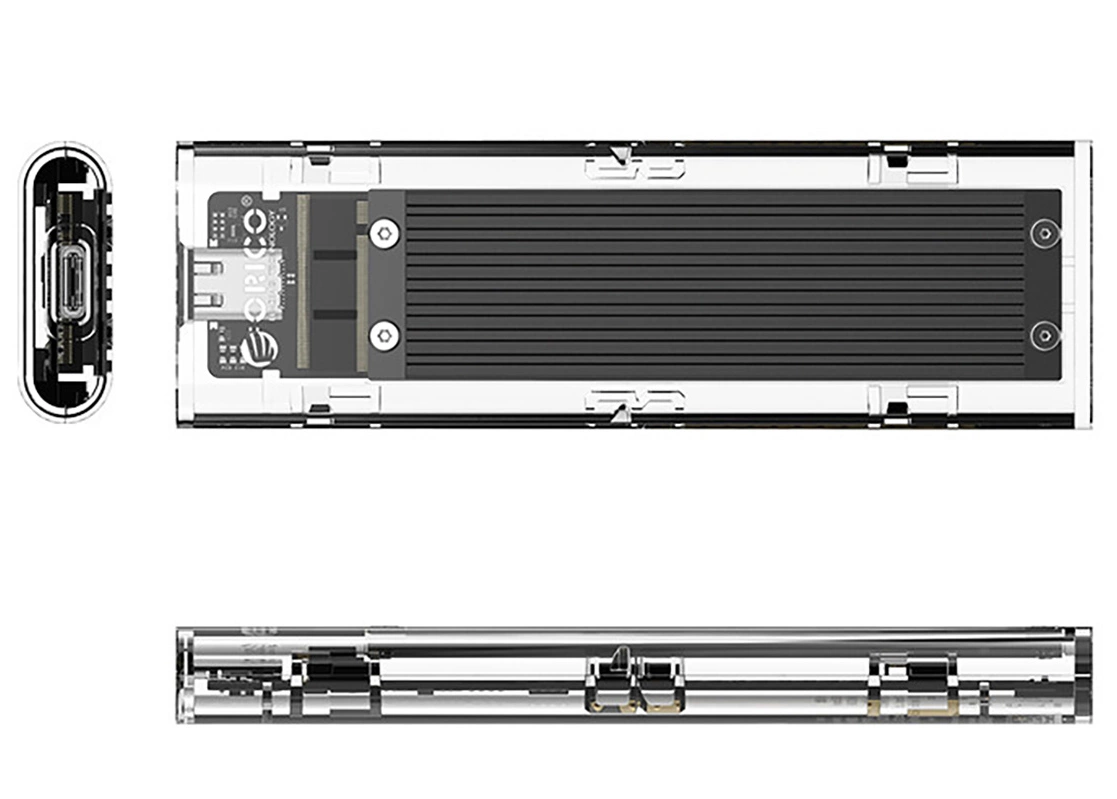 Orico TCM2-C3 behuizing voor M.2 NVMe SSD, Zwart