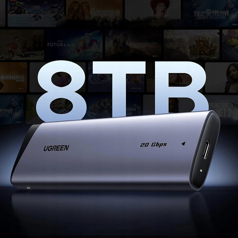 Rack UGREEN CM767 (55150) voor SSD M.2 NVMe, Grijs