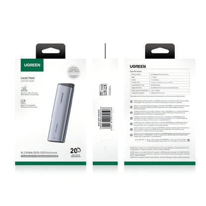Rack UGREEN CM767 (55150) voor SSD M.2 NVMe, Grijs