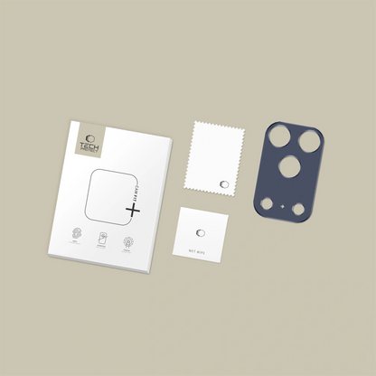 Tech-Protect Camalloy Fit+ Rear Camera Protection Frame for Apple iPhone 17 Pro, Aluminum, Navy Blue