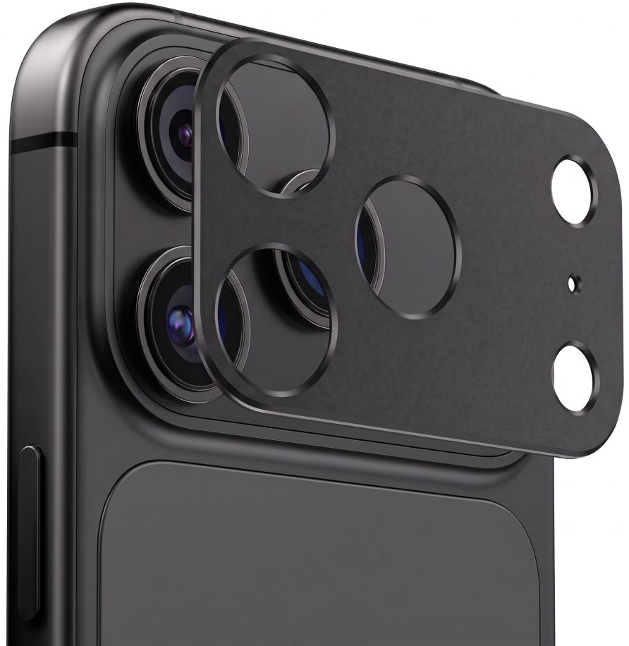 Tech-Protect Camalloy Fit+ Rear Camera Protection Frame for Apple iPhone 18 Pro Max, Aluminum, Black