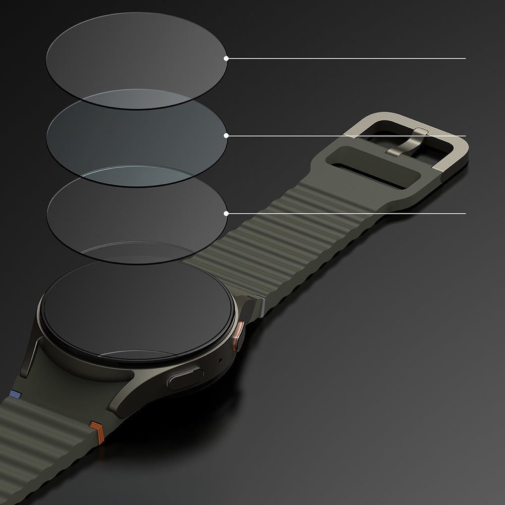 Ringke Premium Styling Beschermingsframe voor Samsung Galaxy Watch7 44mm, Model 1, Zwart