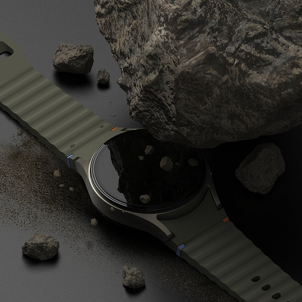 Ringke Premium Styling Beschermingsframe voor Samsung Galaxy Watch7 44mm, Model 4, Zwart