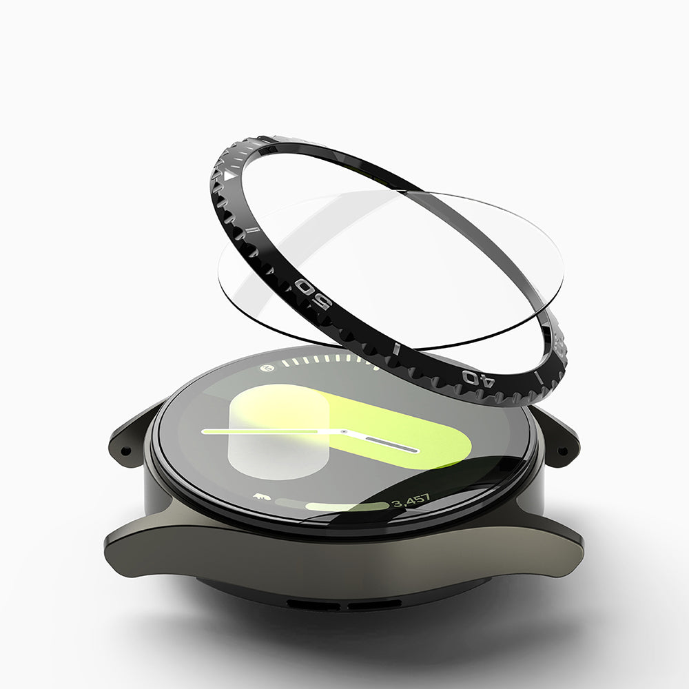 Ringke Styling Beschermingsframe voor Samsung Galaxy Watch7 40mm, Model 6, Zwart