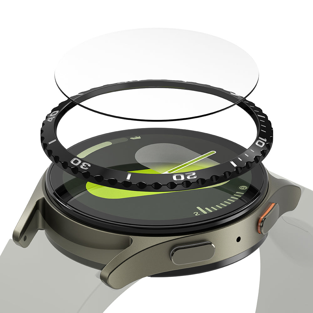 Ringke Styling Beschermingsframe voor Samsung Galaxy Watch7 40mm, Model 6, Zwart