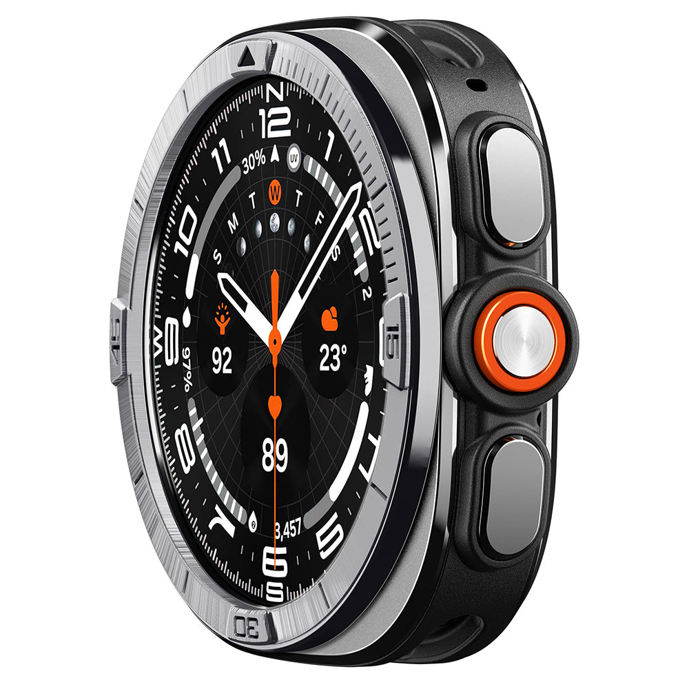 Spigen Tune Pilot beschermrand voor Samsung Galaxy Watch Ultra2, zilver ACS11616