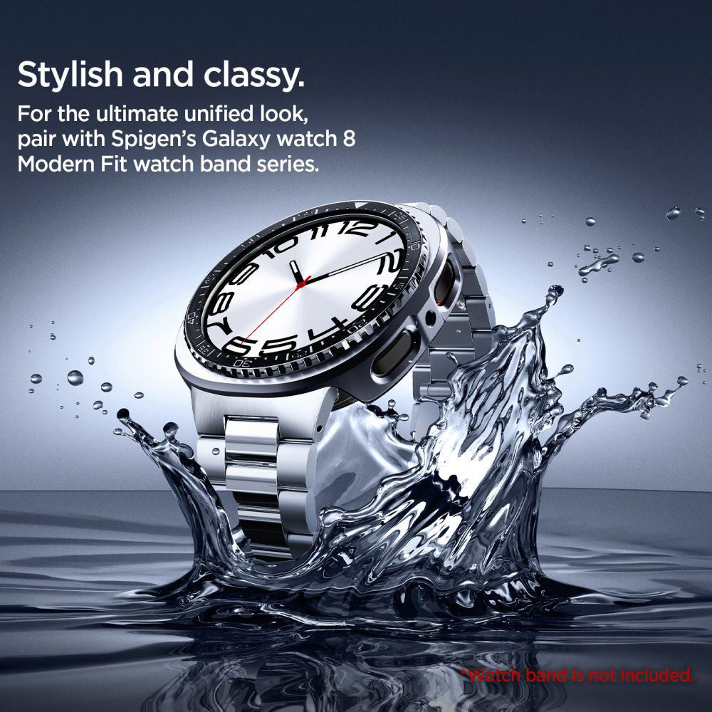 Spigen Tune Pro Diver Beschermingsframe voor Samsung Galaxy Watch8 44mm, Zwart