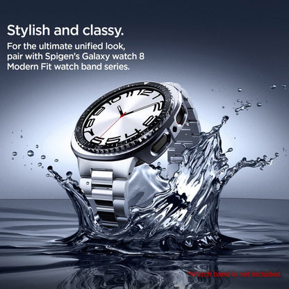 Spigen Tune Pro Diver Beschermingsframe voor Samsung Galaxy Watch8 44mm, Zwart